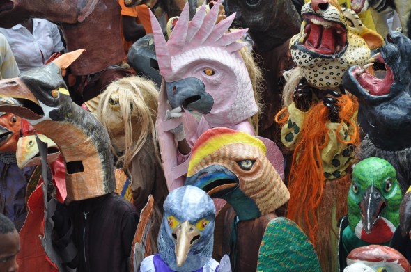 Papier mâché figures are what Jacmel's known for