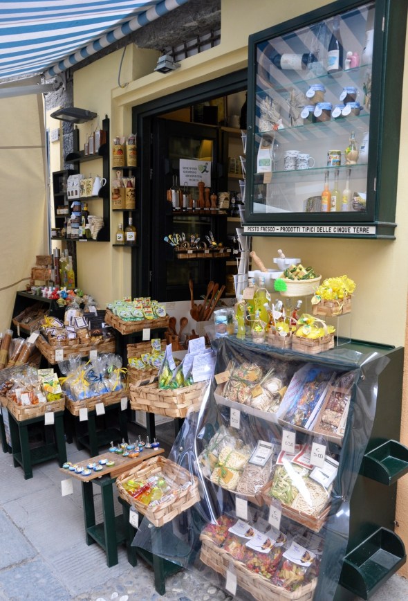 Typical local produce on sale in Vernazza
