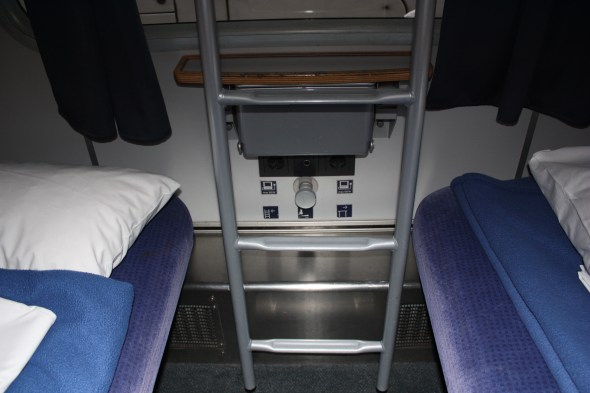 Sleeping compartment on the City Night Line service