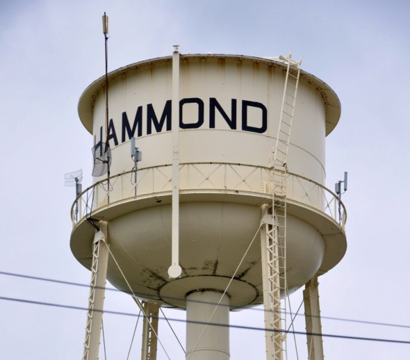 The water tower at Hammond, IL