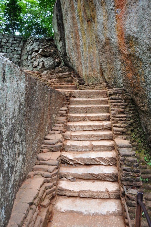 The start of a long climb