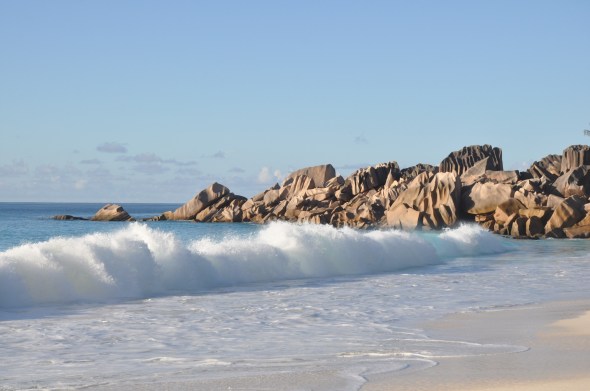 Grande Anse soon after dawn
