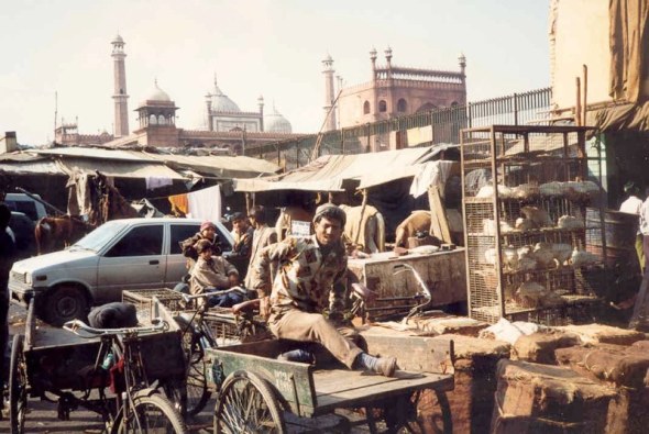 India Old Delhi street scene