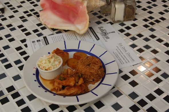 SteamedChickenPeas&RiceMacaroniPlantain