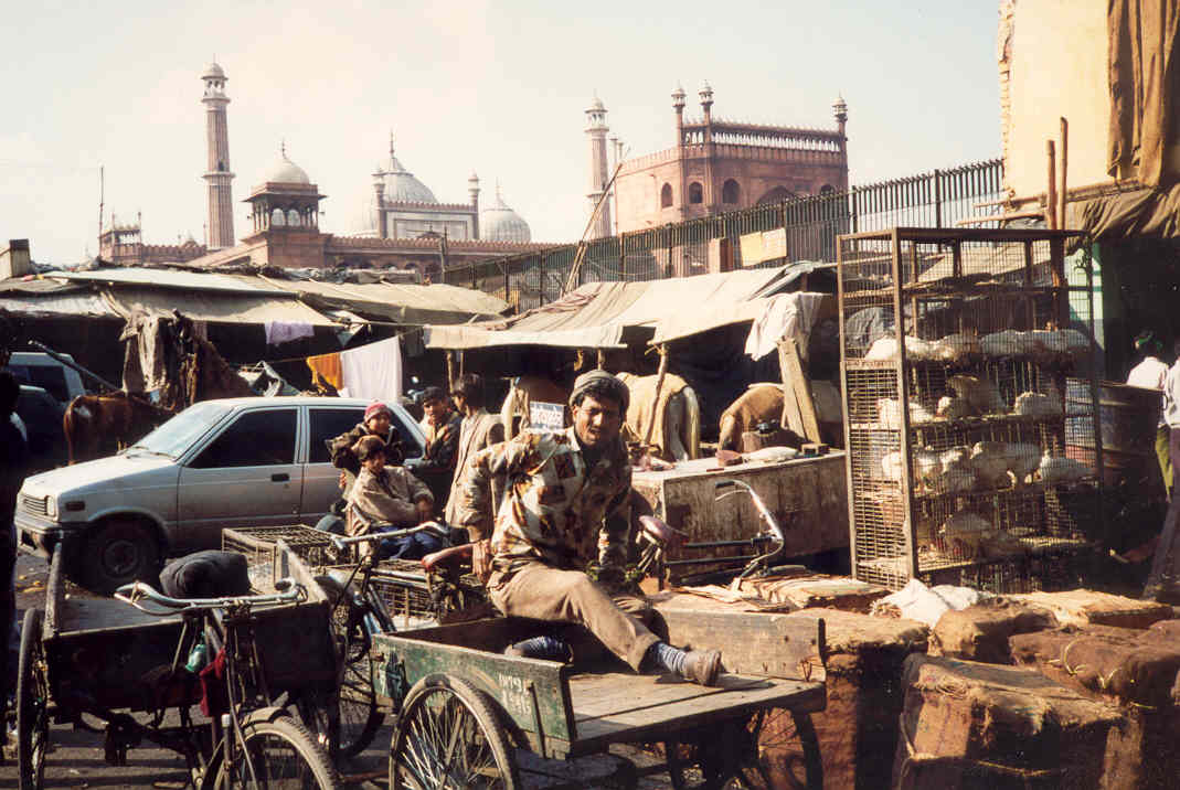 India Old Delhi street scene